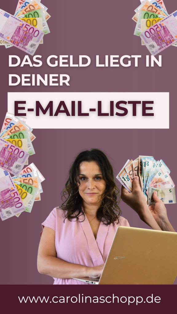 In deiner E-Mail-Liste liegt dein Umsatz