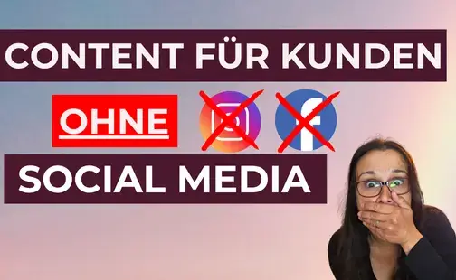 Content für Kundenanfragen ohne Social media